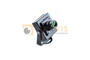 Миниатюрная черная камера видеонаблюдения Carvis MS-303 с регулируемым объективом и зеленым фильтром на передней панели, закрепленная на регулируемой опоре с возможностью крепления к различным поверхностям.