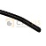 Черная гофрированная разрезная труба из полипропилена диаметром 6,8 мм для защиты кабелей в автомобильных системах, гибкая и устойчивая к износу.