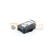 Черный модуль расширения интерфейсов CARVIS MA-100 для систем видеонаблюдения в автомобиле, с множеством портов на боковой стороне и подключенным кабелем с разъемом для интеграции в автомобильную электросеть.