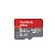 MicroSD карта SanDisk Ultra емкостью 64 ГБ, предназначенная для высокоскоростной записи и хранения данных в устройствах автомобильного видеонаблюдения и других цифровых устройствах.