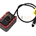 Компактная автомобильная камера CARVIS MC-428 с черно-красным корпусом, широкоугольным объективом и водонепроницаемым соединителем, идеально подходит для обзора заднего вида и обеспечения безопасности во время движения.