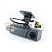 Двунаправленная AHD камера CARVIS MC-327IR Dual с инфракрасной подсветкой, установленная на черном кронштейне с двусторонним скотчем 3M для надежного крепления, оборудованная двумя кабелями для подключения к видеорегистратору.